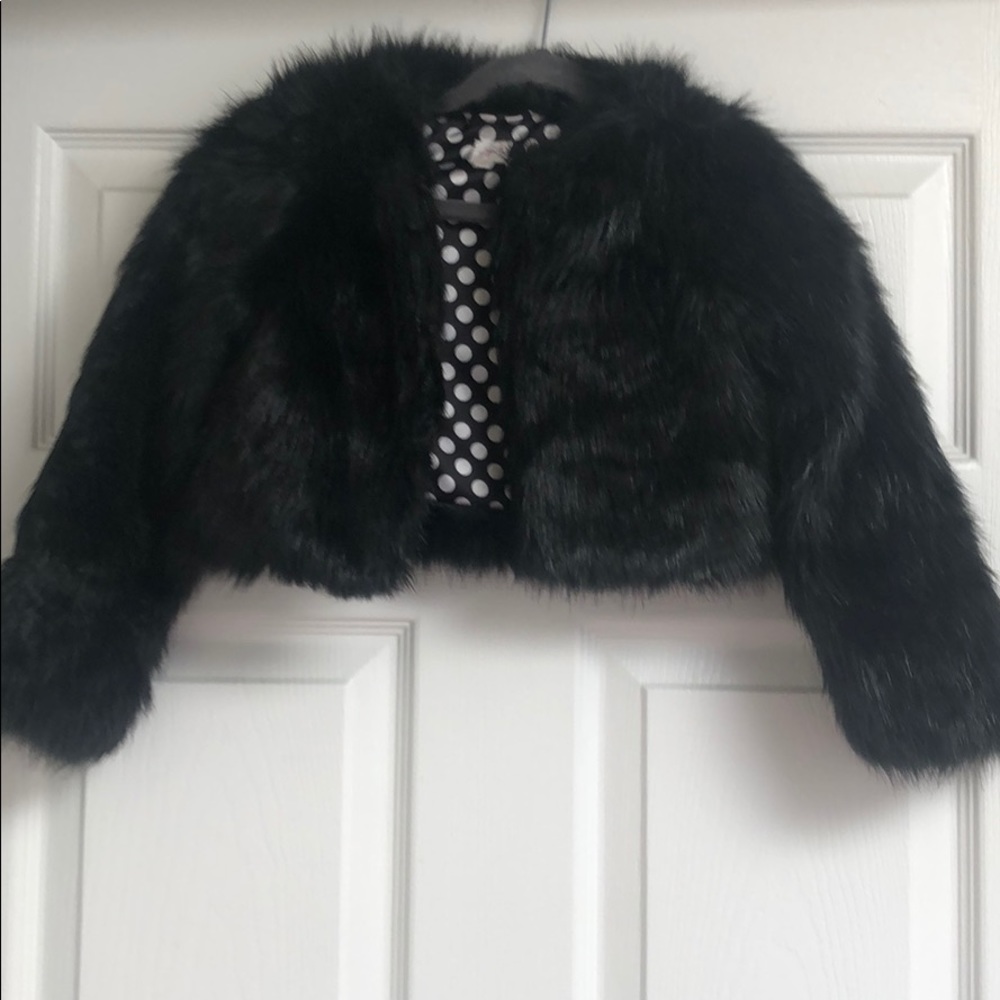 FabKids Faux Fur Cropped Jacket